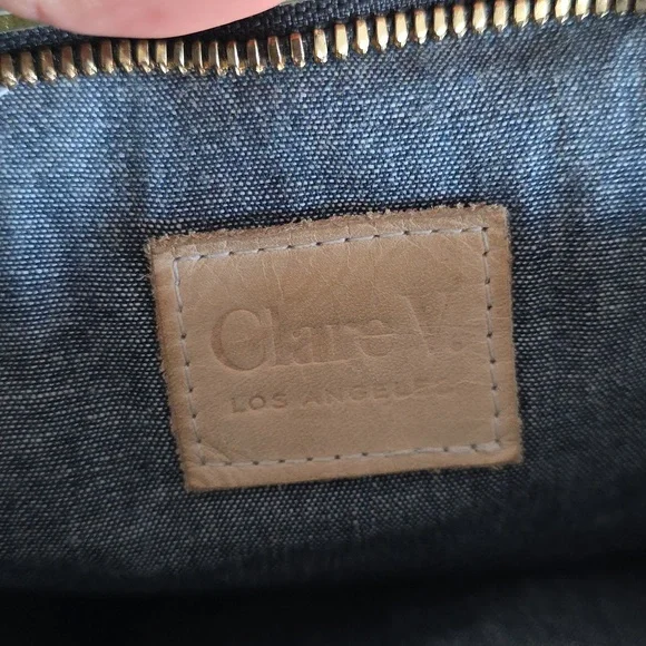 Clare V. Grande Fanny Pack In Army Leather Embossed - Picture 14 of 16